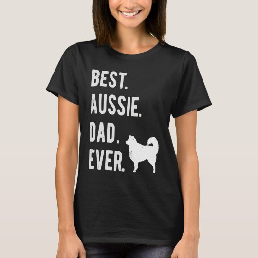 Best Aussie Dad Ever  Australian Shepherd Mens  Da T-Shirt (Vorderseite)