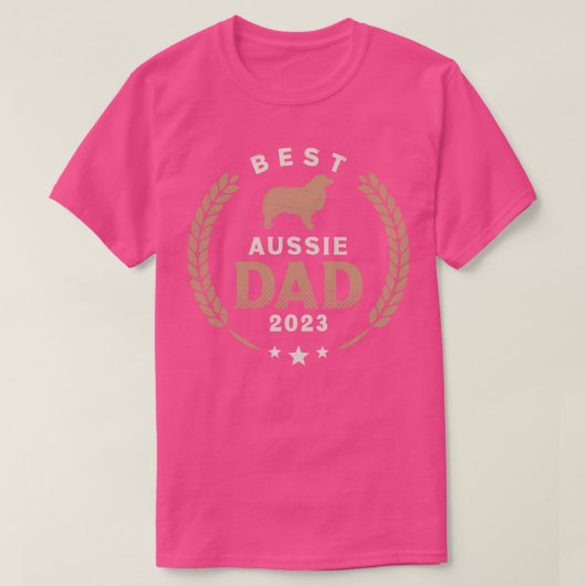 Best Aussie Vater 2023 Niedlich Australian Shepher T-Shirt (Design vorne)