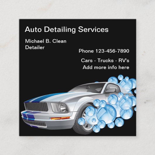 Best Auto Detection Quadratische Visitenkarte (Vorderseite)