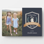 Best Baba By Par | Golf Opa Foto Fotoplatte (Vorderseite)