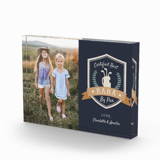 Best Baba By Par | Golf Opa Fotoblock (Rechts)