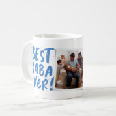 Best Baba Ever moderner fotografisch-blauer Vater- Kaffeetasse (Vorderseite Links)