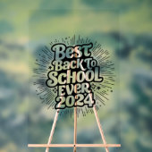 Best Back to School 2024 Design Acrylschild (Neutral)