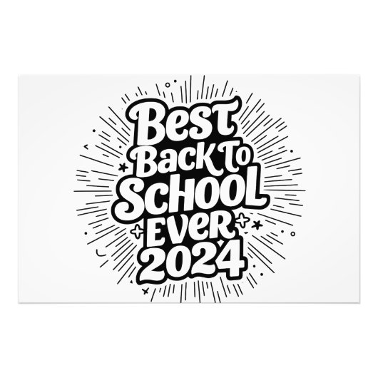 Best Back to School 2024 Design Fotodruck (Vorne)