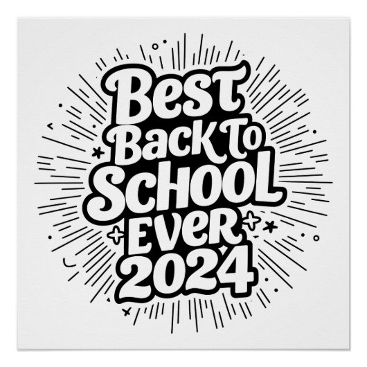 Best Back to School 2024 Design Poster (Vorderseite)