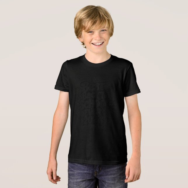 Best Back to School 2024 Design Tri-Blend Shirt (Vorderseite voll)