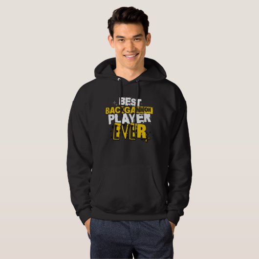 Best Backgammammon Player Ever Board Dice Game Lov Hoodie (Vorne ganz)