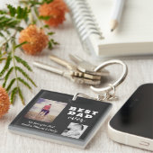 Best Bad Ever Vatertag 2 FotoCollage Schlüsselanhänger (Vorderseite rechts)