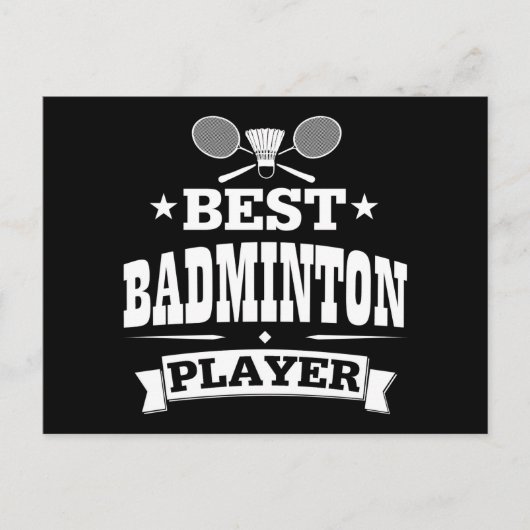 Best Badminton Player Postkarte (Vorderseite)