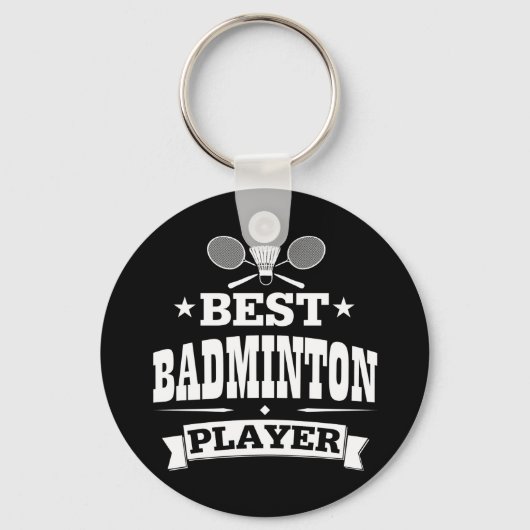 Best Badminton Player Schlüsselanhänger (Vorderseite)