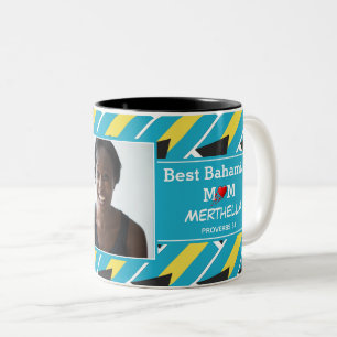 BEST BAHAMIAN MUM Foto Zweifarbige Tasse