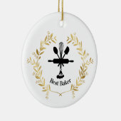 Best Baker Award Weihnachtsdekoration Keramik Ornament (Rechts)