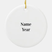 Best Baker Award Weihnachtsdekoration Keramik Ornament (Hinten)