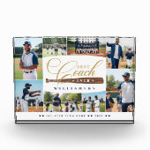 Best Baseball Coach Ever Team Sports Photo Collage Fotoblock (Vorderseite)