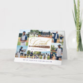 Best Baseball Coach je Team Sportfoto Collage Dankeskarte (Vorderseite)