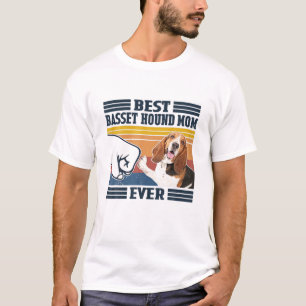 Best Basset Hound Mama Ever Funny Dog Mama Mütter T-Shirt