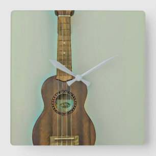 Best bassist ever quadratische wanduhr