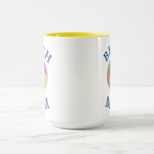 Best "BEACH MAMA" jemals! Muttertag Tasse (Zentrum)