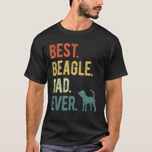 Best Beagle Dad Ever Dog Daddy Father s Day T-Shirt (Vorderseite)