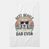 Best Beagle Dad Ever Vintage Beagle Shirt Design_1 Geschirrtuch (Vertikal)