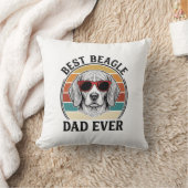 Best Beagle Dad Ever Vintage Beagle Shirt Design_1 Kissen (Decke)