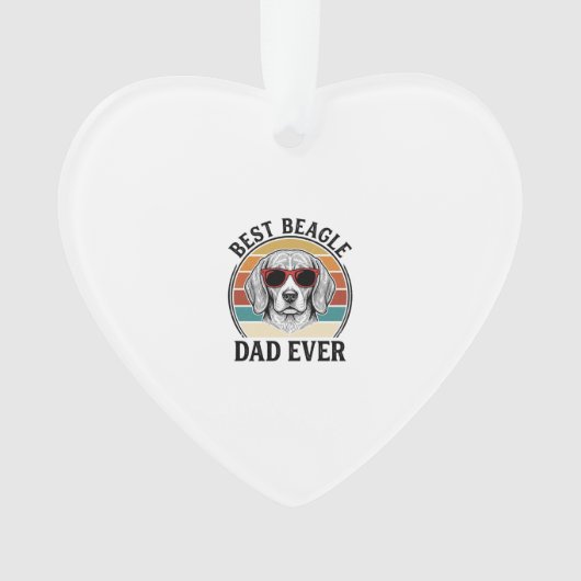 Best Beagle Dad Ever Vintage Beagle Shirt Design_1 Ornament (Vorderseite)