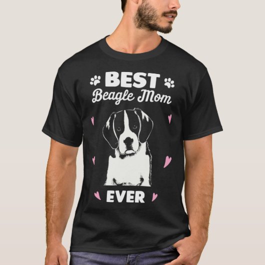 Best Beagle Mom Beagle Dog Love T-Shirt (Vorderseite)