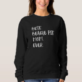 Best Beagle Pit Mom Ever Beagle Pitbull Beaglebull Sweatshirt (Vorderseite)