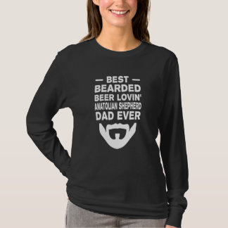 Best Bearded Beer Lovin' Anatolian Shepherd Dad T-Shirt
