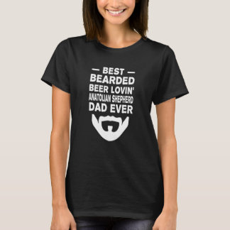 Best Bearded Beer Lovin' Anatolian Shepherd Dad T-Shirt