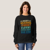 Best Bearded Beer Lovin' Chinese Crested Dad Funny Sweatshirt (Vorne ganz)