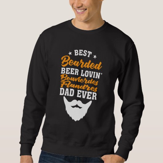Best Bearded Beer Lovin' Pembroke Welsh Corgi Dad Sweatshirt (Vorderseite)