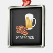 Best Beer and Bacon Ohrs und Requisiten! Silbernes Ornament (Links)