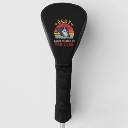 Best Bernese Mountain Dog Vater Golf Headcover (Vorderseite)