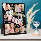 Best BFF Ever Fun Scrapbook Friends Photo Collage Fotoplatte (Seite)