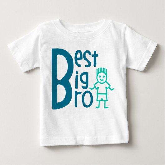 Best Big Bro Säugling T - Shirt (Vorderseite)