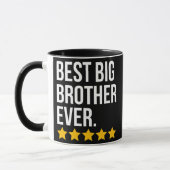 Best Big Brother Ever Sibling Funny Funny Big Bro Tasse (Links)