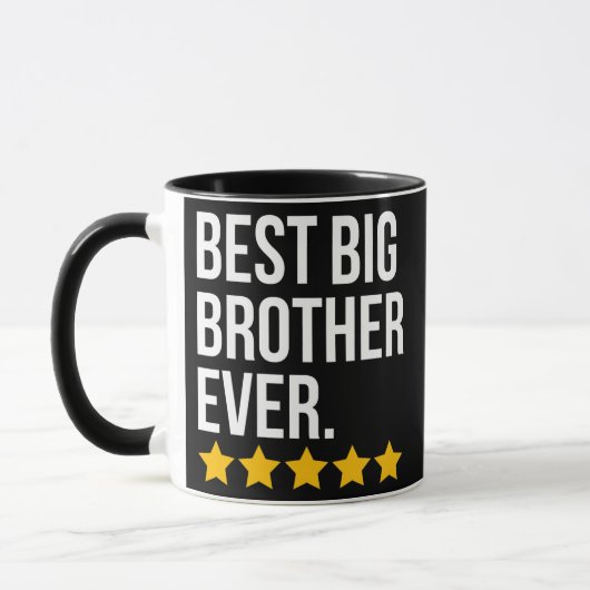 Best Big Brother Ever Sibling Funny Funny Big Bro Tasse (Links)