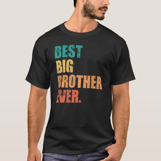 Best Big Brother Ever Vintage Retro T-Shirt (Vorderseite)