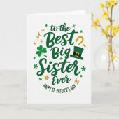 Best Big Sister Ever Card Karte (Gelbe Blume)