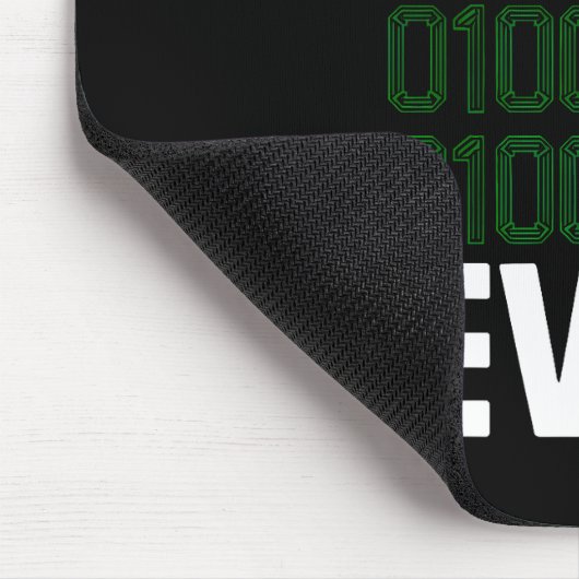 Best Binary DAD Ever Programmer Desk Mousepad (Ecke)