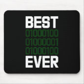 Best Binary DAD Ever Programmer Desk Mousepad (Vorne)