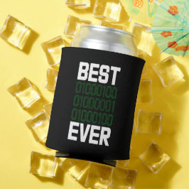 Best Binary DAD Ever Tech Coder Drink Dosenkühler