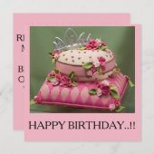 BEST BIRTHDAY CARD EINLADUNG (Vorne/Hinten)