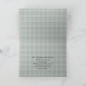 Best Birthday Wishes Cape Breton Island Tartan Karte (Innenseite)