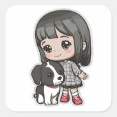 Best Black Friday Deals 😻 ⋆°| -70%| 🐾 ˖° 🐕 Quadratischer Aufkleber (Vorderseite)