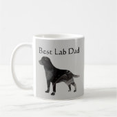 Best Black Lab Vater Kaffee Tasse Anpassen Labrado (Links)