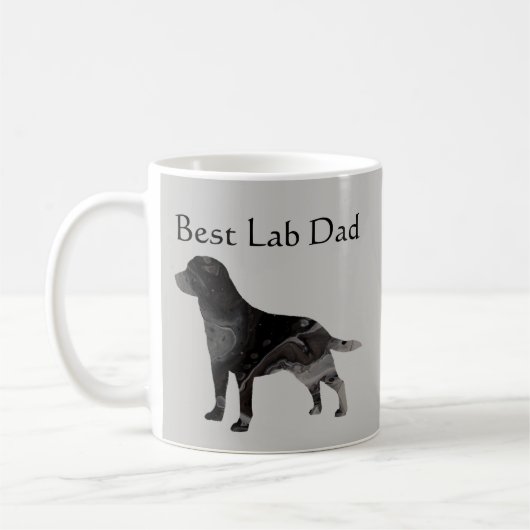 Best Black Lab Vater Kaffee Tasse Anpassen Labrado (Links)