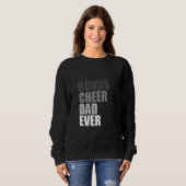 Best Bonus Cheer Dad Ever Cheerleading Stepdad Jok Sweatshirt (Vorne ganz)