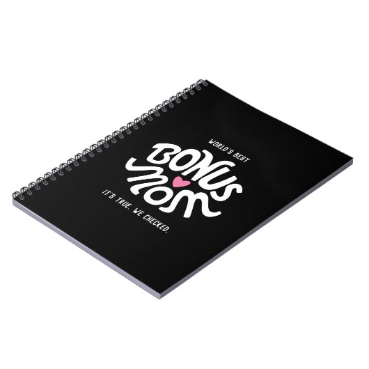 Best Bonus-Mama Typografie-Notebook Notizblock (Linke Seite)